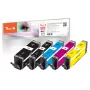 Peach PI100-378 cartuccia d'inchiostro 5 pz. compatibile alta (XL) resa nero, ciano, magenta, giallo
