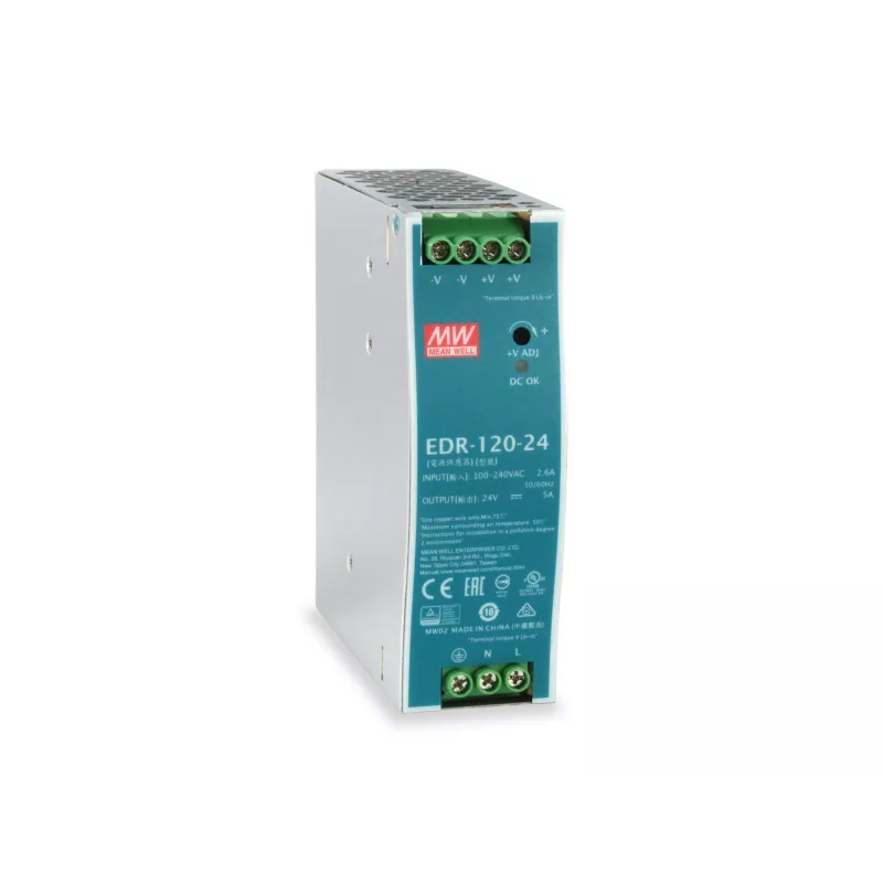 LevelOne alimentatore industriale 24V DC, 120W, montaggio su guida DIN