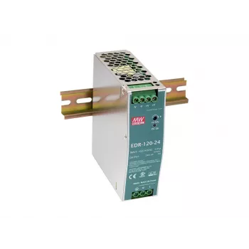 LevelOne alimentatore industriale 48V DC, 120W, guida DIN, compatibile PoE