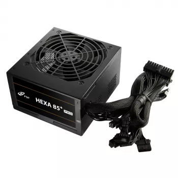FSP HEXA 85+ PRO 350W alimentatore ATX ATX2.5 nero, 350 W, 100 - 240 V, 50 - 60 Hz, 5 - 2 A, attivo, 85 W