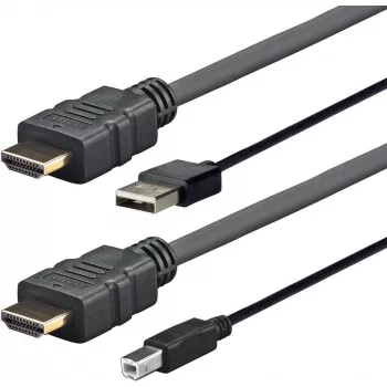 Adattatore cavo video Vivolink PROHDMIUSBAB5AMP 5 m HDMI + USB Type-A HDMI + USB Type-B nero