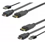 Adattatore cavo video Vivolink PROHDMIUSBDP2 2 m DisplayPort HDMI + USB nero