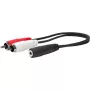 Cavo audio Vivolink PROMJFRCAM0.2 0,2 m 3,5 mm 2 x RCA nero