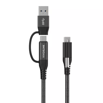 Cavo USB Vivolink PROUSBCMM1.5ADP USB 3.2 Gen 2 (3.1 Gen 2) 1,5 m USB C nero