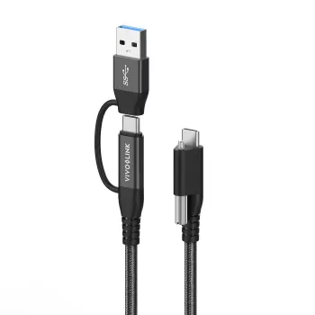 Cavo USB Vivolink PROUSBCMM1.5ADP USB 3.2 Gen 2 (3.1 Gen 2) 1,5 m USB C nero
