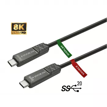Cavo USB Vivolink PROUSBCMM10OP USB 3.2 Gen 2 (3.1 Gen 2) 10 m USB C nero