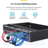 Armadio di rete a parete StarTech.com 2U – profondità 14 pollici (low profile) – supporto patch panel 19 pollici per server piatti, dispositivi IT, switch di rete – portata 35 kg, nero