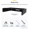 Armadio di rete a parete StarTech.com 2U – profondità 14 pollici (low profile) – supporto patch panel 19 pollici per server piatti, dispositivi IT, switch di rete – portata 35 kg, nero