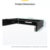 Armadio di rete a parete StarTech.com 2U – profondità 14 pollici (low profile) – supporto patch panel 19 pollici per server piatti, dispositivi IT, switch di rete – portata 35 kg, nero