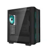 Case PC DeepCool CC560 V2 Midi Tower nero — ATX/microATX, vetro temperato, frontale RGB, radiatore frontale 360mm, GPU 370mm