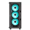 Case PC DeepCool CC560 V2 Midi Tower nero — ATX/microATX, vetro temperato, frontale RGB, radiatore frontale 360mm, GPU 370mm