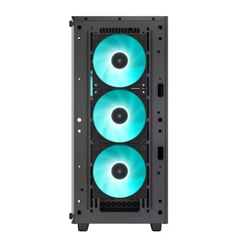 Case PC DeepCool CC560 V2 Midi Tower nero — ATX/microATX, vetro temperato, frontale RGB, radiatore frontale 360mm, GPU 370mm