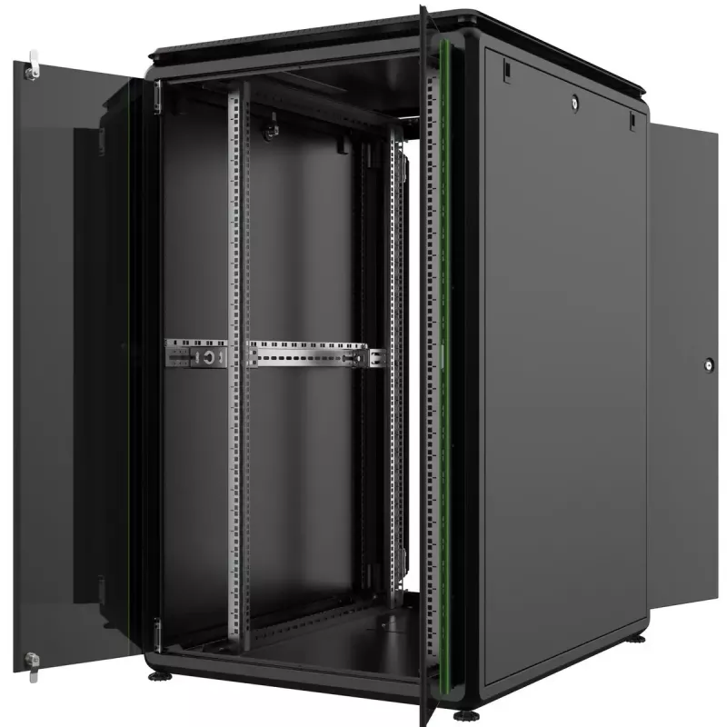 LANVIEW Data Line RDL26U81BL armadio rack autoportante da 19" 26U, 800 x 1000 x 1342 mm, nero
