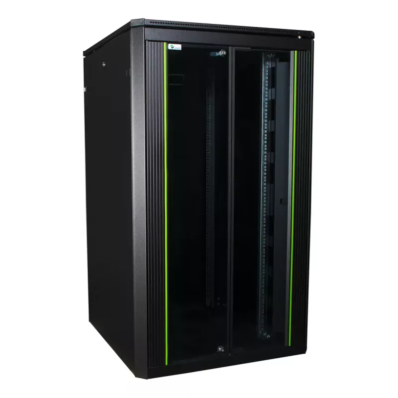 Armadio rack autoportante LOGON RDL26U88BL 26U nero capacità 600 kg