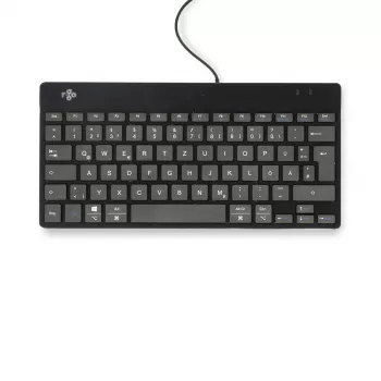 Tastiera ergonomica R-Go Tools R-Go Compact Break, tastiera compatta con software per le pause, QWERTZ (DE), con filo, nero
