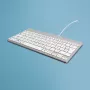 Tastiera ergonomica R-Go Tools R-Go Compact Break, tastiera compatta con software per le pause, QWERTZ (DE), con filo, bianco