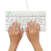 Tastiera ergonomica R-Go Tools R-Go Compact Break, tastiera compatta con software per le pause, QWERTZ (DE), con filo, bianco