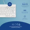 Tastiera ergonomica R-Go Tools R-Go Compact Break, tastiera compatta con software per le pause, QWERTZ (DE), con filo, bianco
