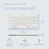 Tastiera ergonomica R-Go Tools R-Go Compact Break, tastiera compatta con software per le pause, QWERTZ (DE), con filo, bianco