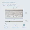 Tastiera ergonomica R-Go Tools R-Go Split Break con software per le pause, tastiera ergonomica divisa, QWERTZ (DE), Bluetooth, bianco