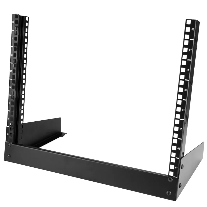 StarTech.com rack server desktop 8U a 2 montanti, piccolo rack per computer 19