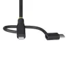 StarTech.com cavo di ricarica multiplo USB robusto 1m, USB a Lightning/Micro-USB/Type-C, certificato Apple MFi, guaina in aramide, cavo di ricarica USB 3-in-1 universale per iPhone/iPad/Android