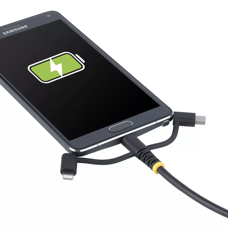StarTech.com cavo di ricarica multiplo USB robusto 1m, USB a Lightning/Micro-USB/Type-C, certificato Apple MFi, guaina in aramide, cavo di ricarica USB 3-in-1 universale per iPhone/iPad/Android