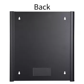 Rack da parete LOGON RWM12U45BL 12U nero con serratura a chiave e gestione cavi