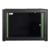 Armadio a parete LOGON RWP07U45BL 7U nero con serratura a chiave