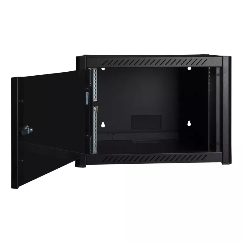 Armadio a parete LOGON RWP07U45BL 7U nero con serratura a chiave