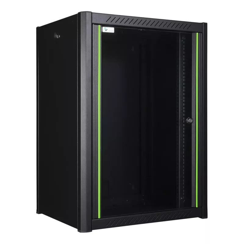 Rack a parete LOGON RWP16U45BL 16U nero con serratura a chiave