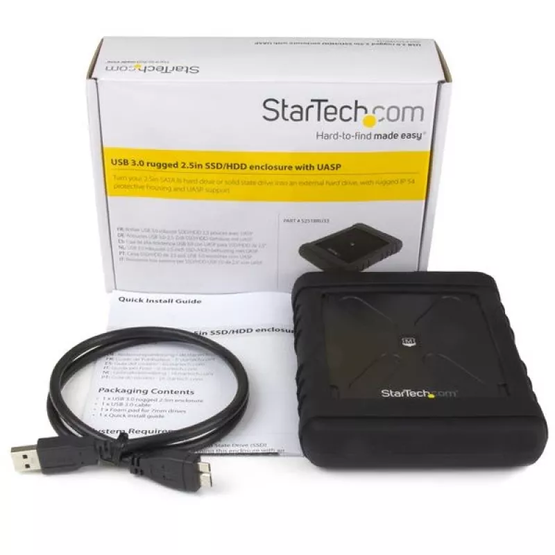 StarTech.com Case esterno robusto per disco rigido - USB 3.0 su SATA 6 Gbit/s da 2,5