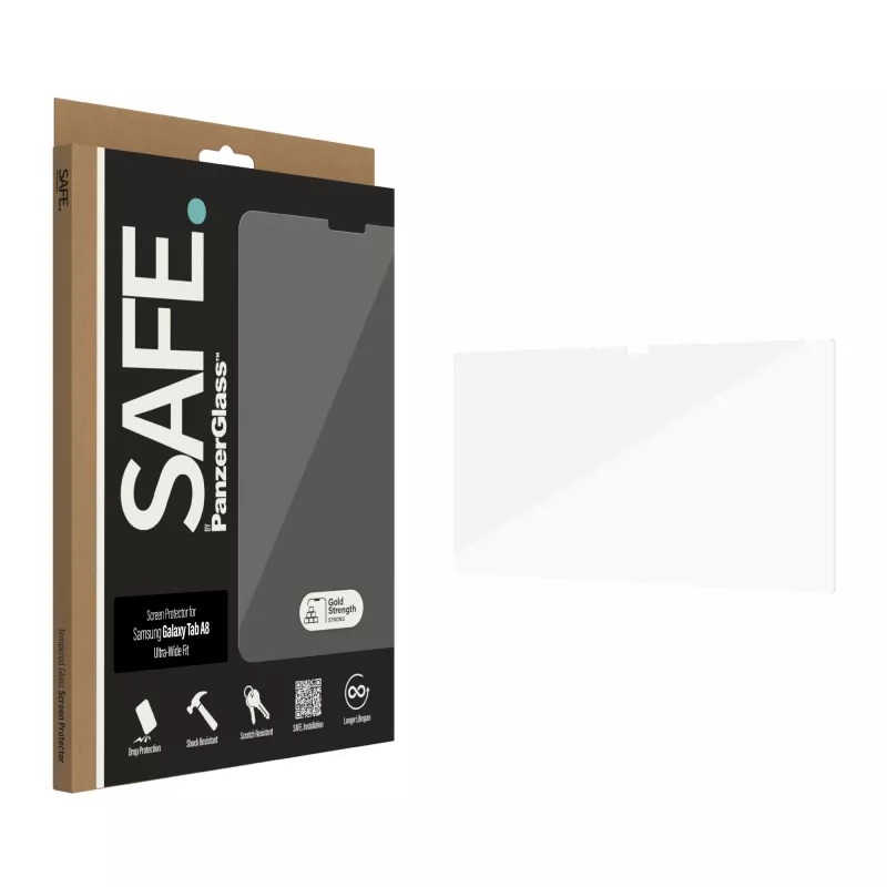 Protezione display PanzerGlass SAFE. per Samsung Galaxy Tab A8 Ultra-Wide Fit vetro temperato