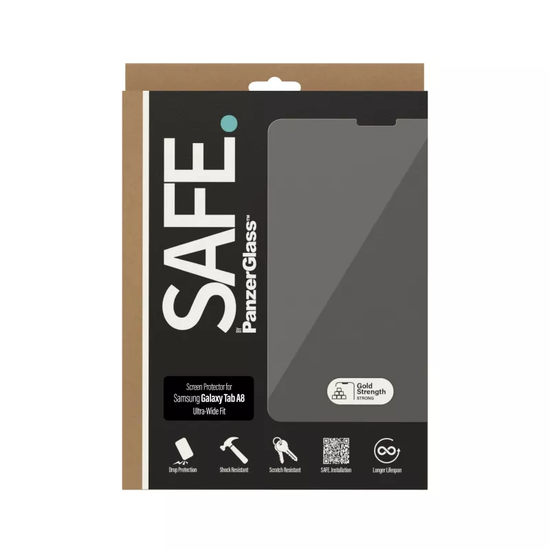 Protezione display PanzerGlass SAFE. per Samsung Galaxy Tab A8 Ultra-Wide Fit vetro temperato