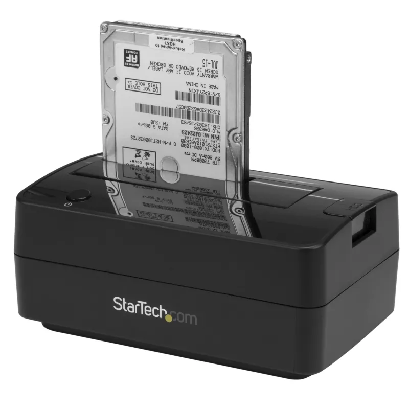 Docking station per HDD StarTech.com Single Bay USB 3.1 / eSATA to SATA, dock per HDD USB 3.1 (10 Gbit/s), docking station esterna per HDD/SSD SATA III 2.5/3.5 pollici, vano HDD a caricamento dall'alto