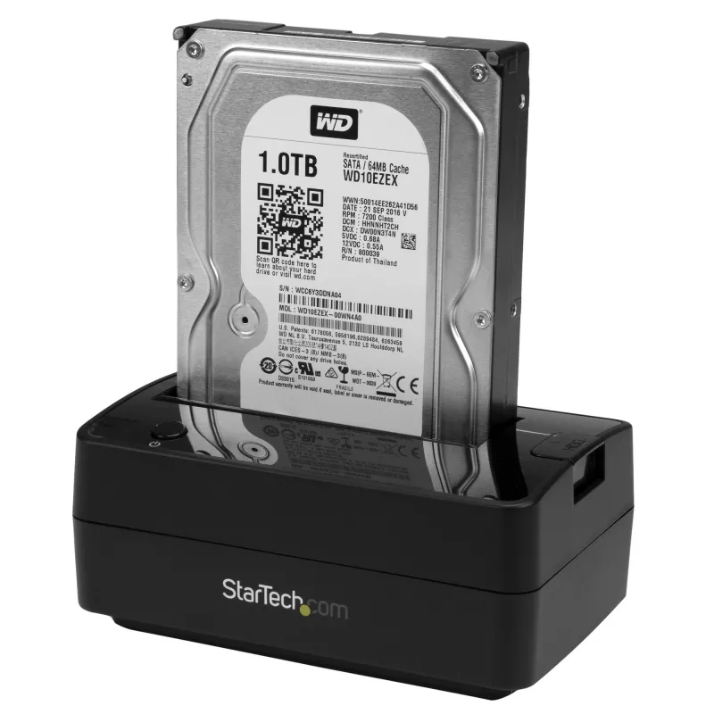 Docking station per HDD StarTech.com Single Bay USB 3.1 / eSATA to SATA, dock per HDD USB 3.1 (10 Gbit/s), docking station esterna per HDD/SSD SATA III 2.5/3.5 pollici, vano HDD a caricamento dall'alto