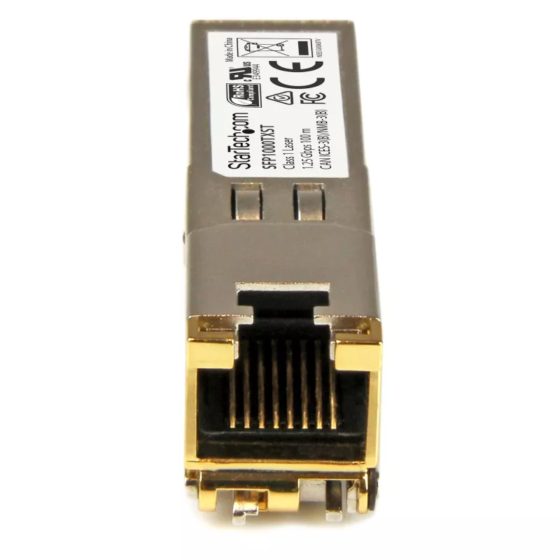Modulo ricetrasmettitore SFP conforme MSA StarTech.com - 1000BASE-TX~modulo SFP non codificato MSA - 1000BASE-TX - SFP su RJ45 Cat6/Cat5e - 1GE Gigabit Ethernet SFP - RJ-45 100 m