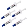 StarTech.com pasta termica, confezione da 5 siringhe richiudibili (1,5 g ciascuna), composto a base di ossido metallico, pasta termica per dissipatore CPU