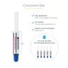 StarTech.com pasta termica, confezione da 5 siringhe richiudibili (1,5 g ciascuna), composto a base di ossido metallico, pasta termica per dissipatore CPU