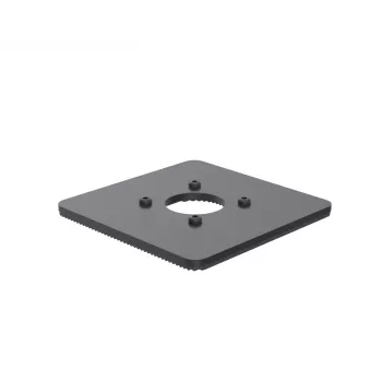 Ergonomic Solutions SpacePole POS piastra di base 150x150mm 5mm, piastra POS, nero, metallo, 150 mm, 150 mm, 12 mm