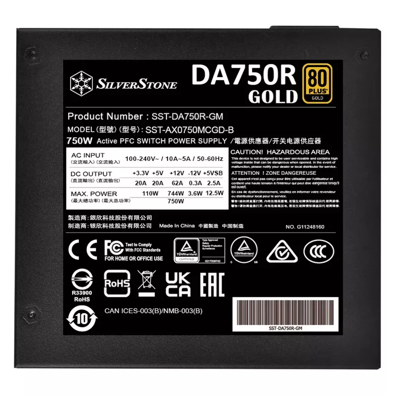Alimentatore Silverstone SST-DA750R-GMA 750 W