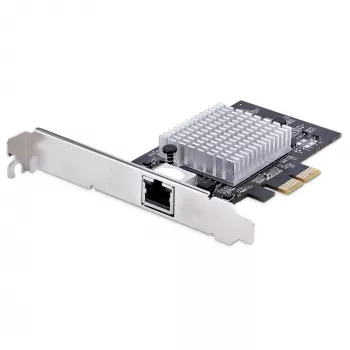 StarTech.com scheda di rete PCIe 1 porta 10Gbps, scheda di rete per PC/server, scheda Ethernet PCIe a sei velocità con supporto Jumbo Frame, scheda interfaccia NIC/LAN, 10GBASE-T e NBASE-T