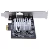 StarTech.com scheda di rete PCIe 1 porta 10Gbps, scheda di rete per PC/server, scheda Ethernet PCIe a sei velocità con supporto Jumbo Frame, scheda interfaccia NIC/LAN, 10GBASE-T e NBASE-T