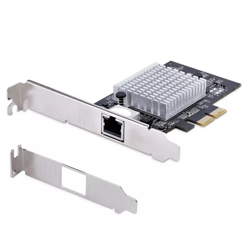 StarTech.com scheda di rete PCIe 1 porta 10Gbps, scheda di rete per PC/server, scheda Ethernet PCIe a sei velocità con supporto Jumbo Frame, scheda interfaccia NIC/LAN, 10GBASE-T e NBASE-T