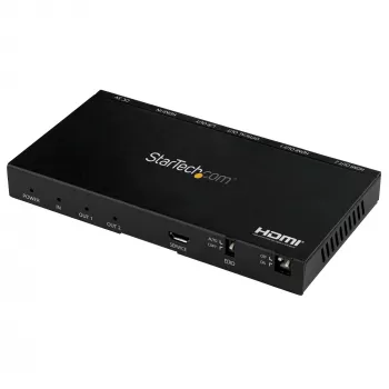 StarTech.com splitter HDMI 2 porte (1x2) – splitter audio-video HDMI 2.0 4K 60Hz UHD con scaler ed estrattore audio (3,5 mm/SPDIF) – splitter HDMI doppio (1 ingresso 2 uscite) – copia EDID – TV/proiettore