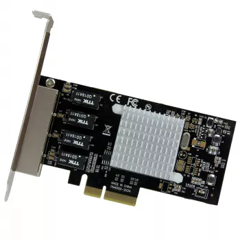 StarTech.com scheda di rete Gigabit Ethernet 4 porte – PCI Express, Intel I350 NIC