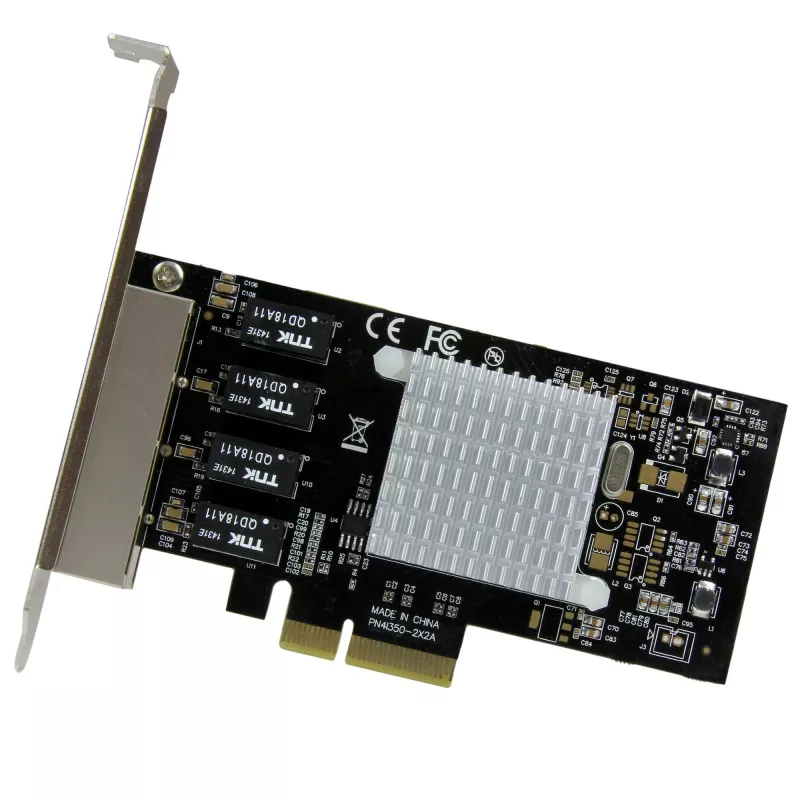 StarTech.com scheda di rete Gigabit Ethernet 4 porte – PCI Express, Intel I350 NIC