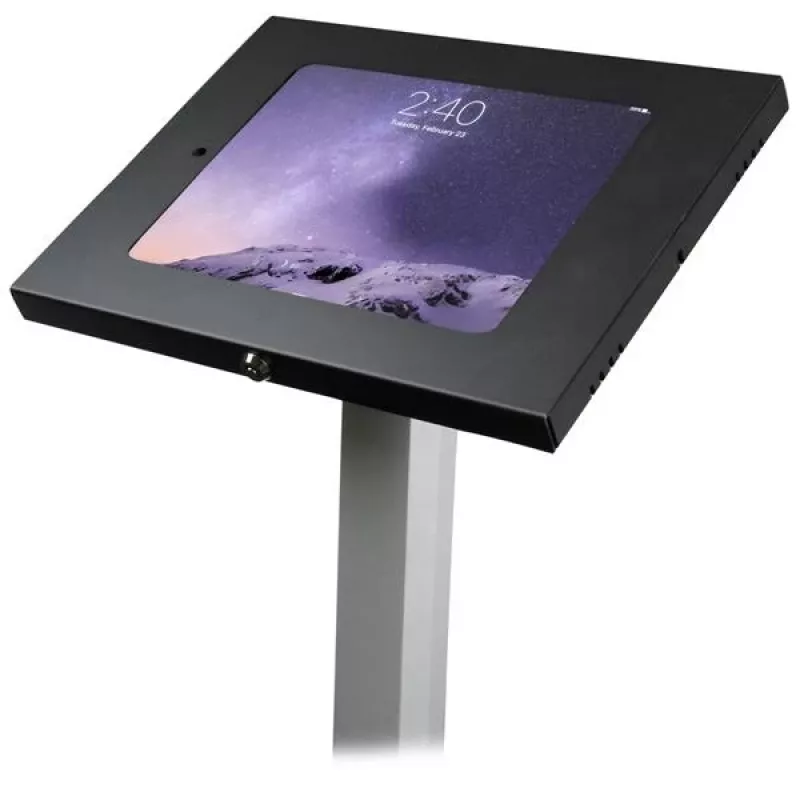 StarTech.com STNDTBLT1FS supporto da pavimento con blocco per tablet, per iPad, iPad Air, iPad Pro da 9,7 pollici (24,6 cm), involucro in metallo, alluminio/acciaio/plastica