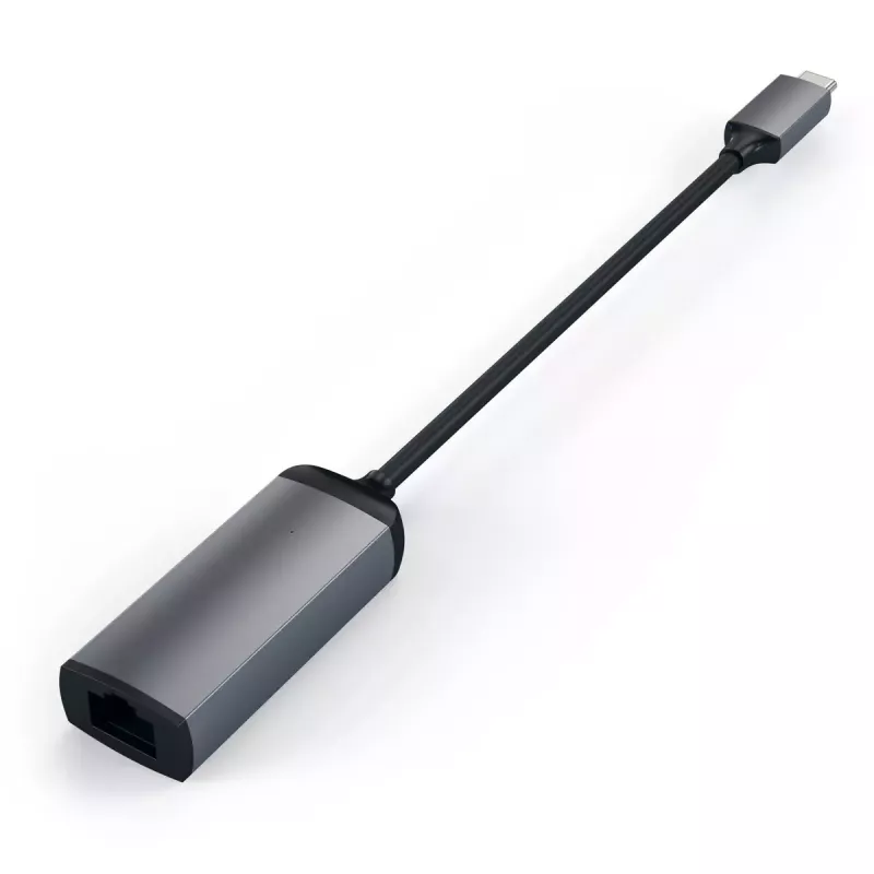Satechi ST-TCENM adattatore da USB-C a Gigabit Ethernet, alluminio, grigio siderale