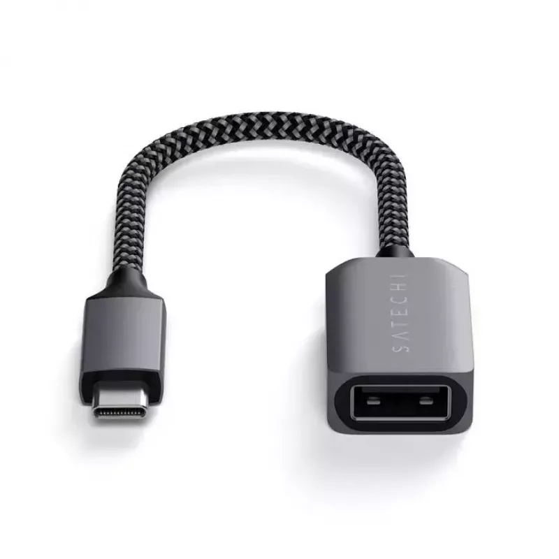 Cavo USB Satechi ST-UCATCM USB-C a USB-A, USB 3.2 Gen 1 (5 Gbit/s), grigio